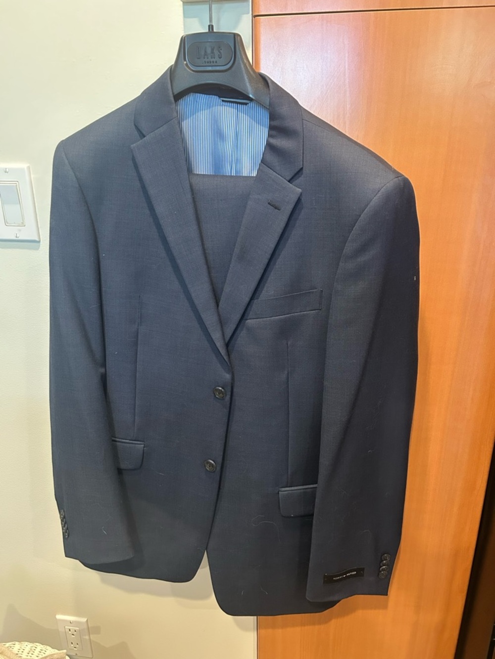 Tommy Hilfiger Men's Navy Two-Button Suit Jacket